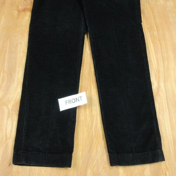NAUTICA Classic Fit Pleated Front Corduroy Pants‎ Mens Size 40x38 TALL Black NWT - Picture 3 of 11